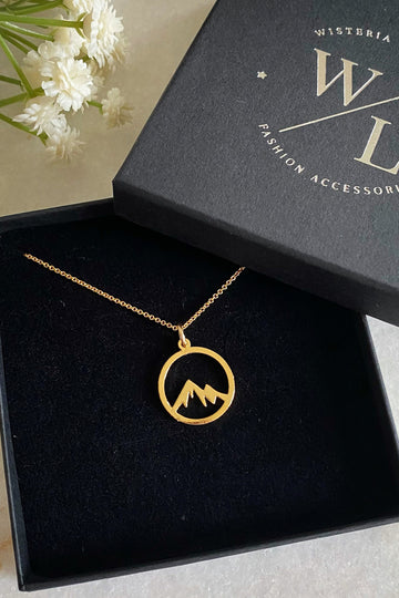 Wisteria London Moving Mountains Gold Necklace Wisteria London